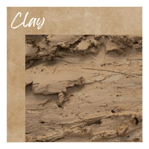 Raw brown clay