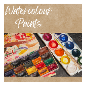 Two watercolor paint trays